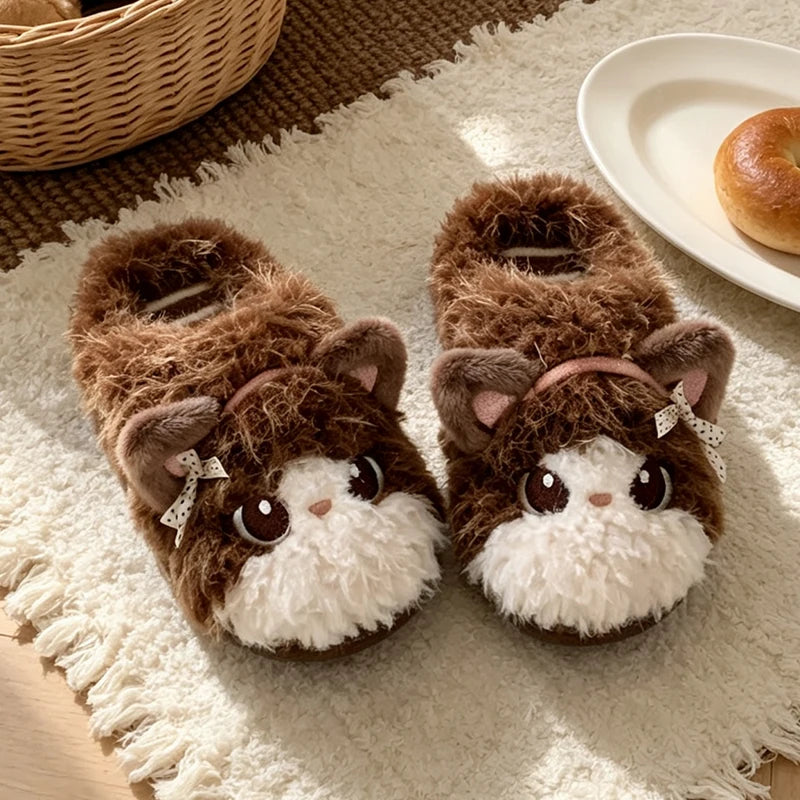 Chaussons Chaton câlin à nœud