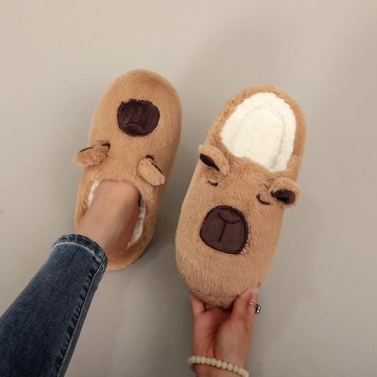 Chaussons bouclette à motifs
