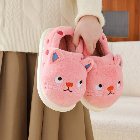 Chaussons Chat rose