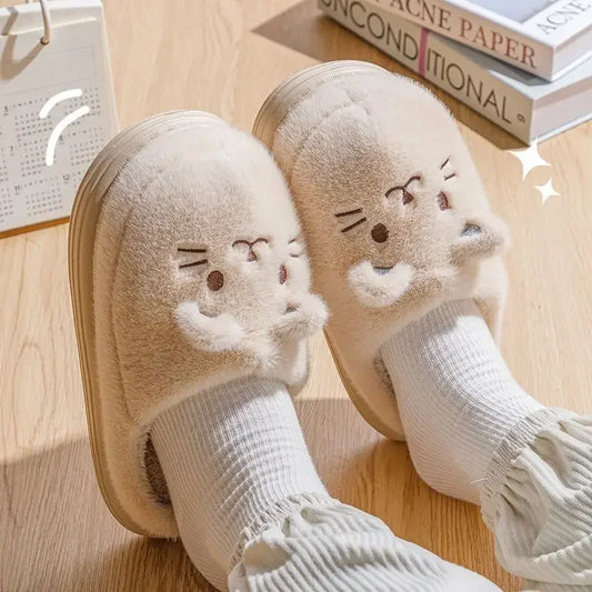 Chaussons Chat endormi, pointures simples