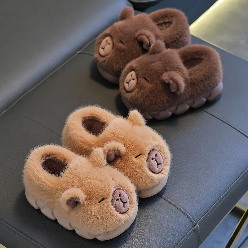 Chaussons Capybara câlin, parent et enfant