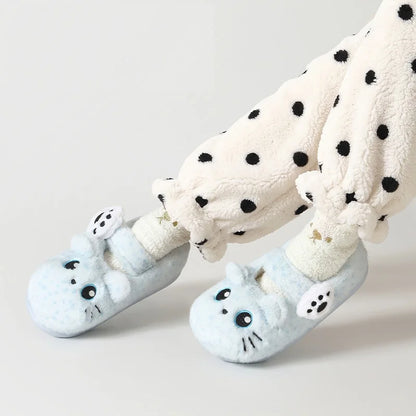 Chaussons babies Minou tacheté