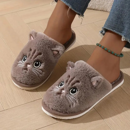 Chaussons Minou moustachu
