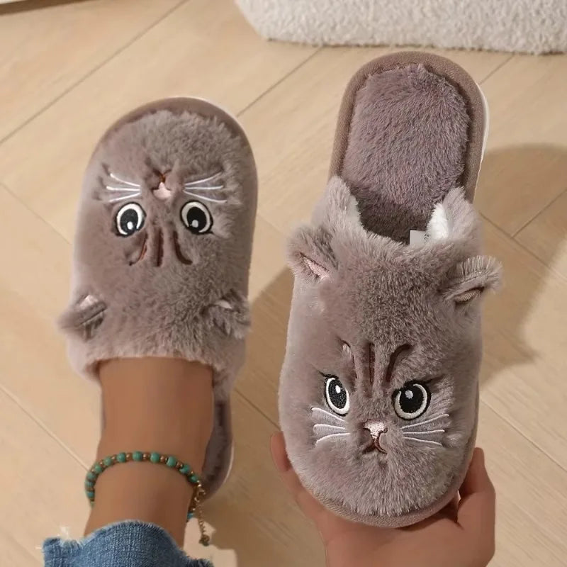 Chaussons Minou moustachu