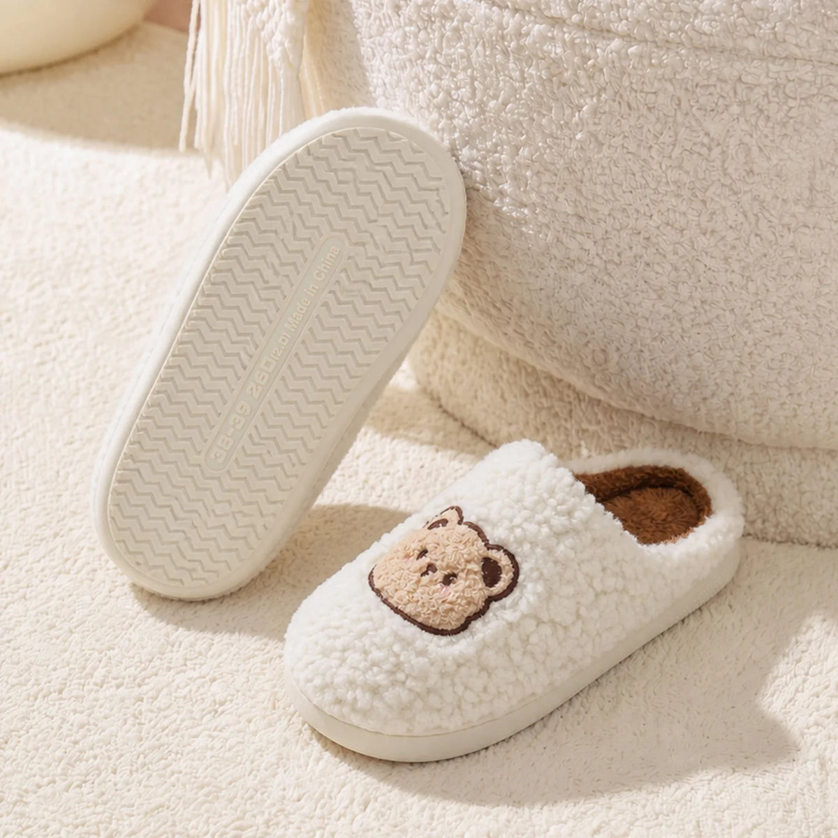 Chaussons Ourson bouclette