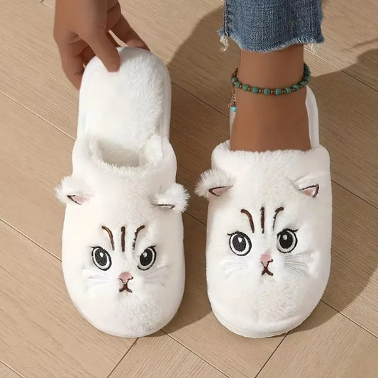 Chaussons Minou moustachu