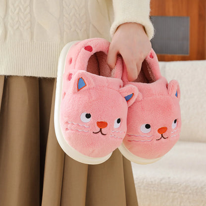 Chaussons Chat rose