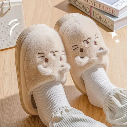 Chaussons Chat endormi, pointures simples