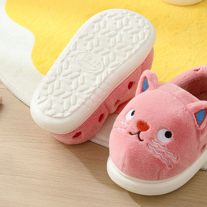 Chaussons Chat rose