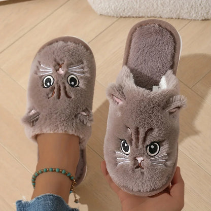 Chaussons Minou moustachu