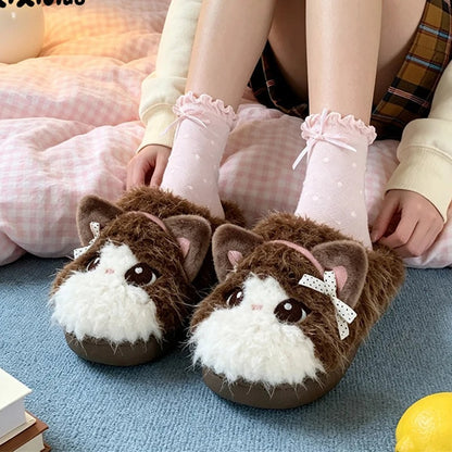 Chaussons Chaton câlin à nœud