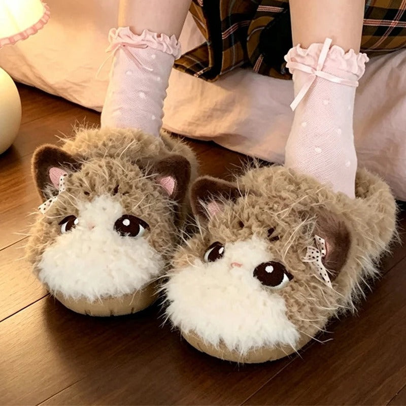 Chaussons Chaton câlin à nœud